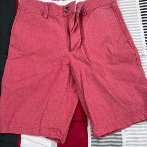 Old Navy Red at knee shorts